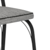 Cadeira Tubular Europa 141 Preto Assento Grafiato ARTEF
