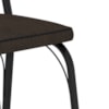 Cadeira Tubular Europa 141 Preto Assento Madeira Imbuia ARTEF