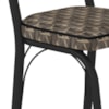 Cadeira Tubular Europa 141 Preto Assento Mosaico Palha ARTEF
