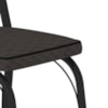 Cadeira Tubular Europa 141 Preto Assento Tecelão Cacau ARTEF