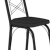 Cadeira Tubular Europa 143 Preto Assento Preto ARTEF