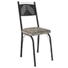 Cadeira Tubular Europa 151 Preto Assento Madeira Cedro ARTEF