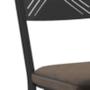 Cadeira Tubular Europa 151 Preto Assento Madeira Imbuia ARTEF