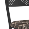 Cadeira Tubular Europa 151 Preto Assento Mosaico Palha ARTEF
