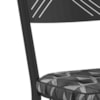 Cadeira Tubular Europa 151 Preto Assento Mosaico Silver ARTEF