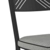 Cadeira Tubular Europa 151 Preto Assento Platina ARTEF