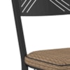 Cadeira Tubular Europa 151 Preto Assento Rattan ARTEF