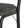 Cadeira Tubular Europa 166 Preto Assento Floral Dourado ARTEF