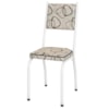 Cadeira Tubular Europa 258 Branco Assento Madeira Cedro ARTEF