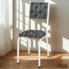 Cadeira Tubular Europa 258 Branco Assento Mosaico Silver ARTEF