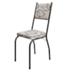 Cadeira Tubular Europa 258 Preto Assento Madeira Cedro ARTEF