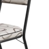 Cadeira Tubular Europa 258 Preto Assento Madeira Cedro ARTEF