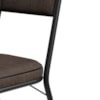 Cadeira Tubular Europa 258 Preto Assento Madeira Imbuia ARTEF
