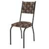 Cadeira Tubular Europa 258 Preto Assento Mosaico Palha ARTEF