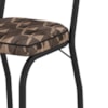 Cadeira Tubular Europa 258 Preto Assento Mosaico Palha ARTEF
