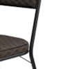 Cadeira Tubular Europa 258 Preto Assento Tecelão Cacau ARTEF