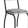 Cadeira Tubular Europa 262 Preto Assento Madeira Cedro ARTEF
