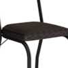 Cadeira Tubular Europa 262 Preto Assento Tecelão Cacau ARTEF