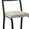Cadeira Tubular Europa Preto Assento Madeira Cedro ARTEF