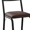 Cadeira Tubular Europa Preto Assento Madeira Imbuia ARTEF