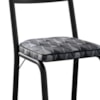 Cadeira Tubular Europa Preto Assento Mosaico Silver ARTEF