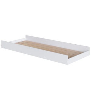 Cama Auxiliar Com Rodizios BB692 Branco Comm Cama Auxiliar Com Rodizios BB692 Branco Comm