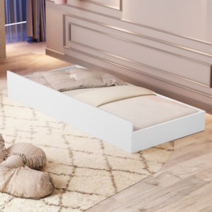 Cama Auxiliar Para Mini Cama MDF 149X74 cm 1143 Branco Decmade