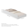 Cama Auxiliar Para Mini Cama MDF 149X74 cm 1143 Branco Decmade
