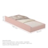Cama Auxiliar Para Mini Cama MDF 149X74 cm 1143 Rose Decmade
