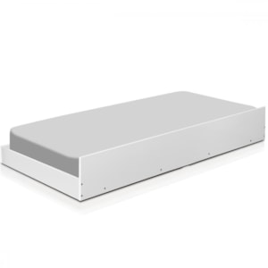 Cama Auxiliar Solteiro Barcelona Branco Tebar
