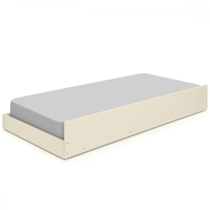 Cama Auxiliar Solteiro Barcelona Off White Nature Tebar