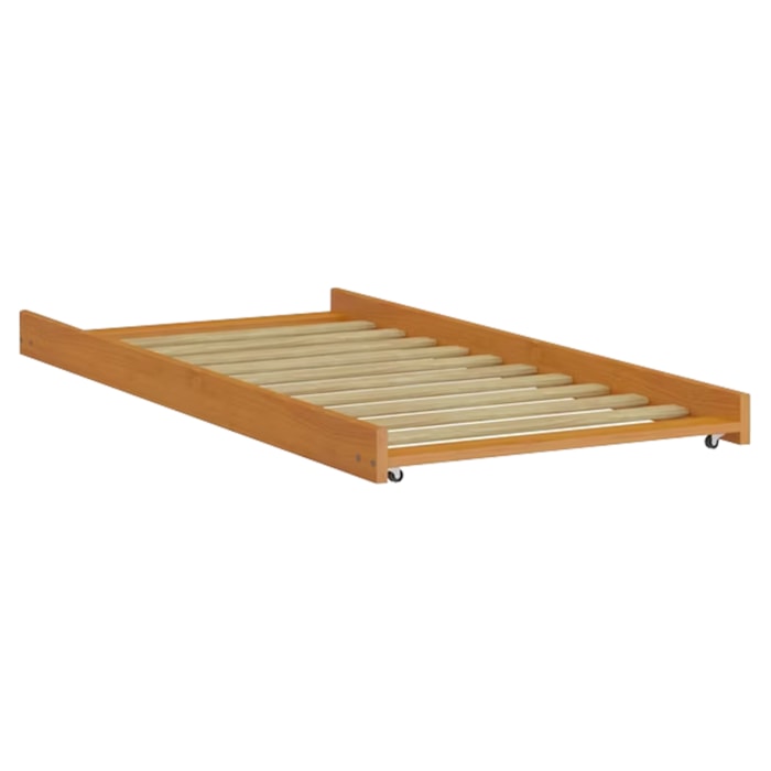 Cama Auxiliar Solteiro Madeira Maciça 715LA Mel Acetinado Marjori