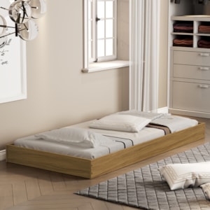 Cama Auxiliar Solteiro MDF 189X92 cm Mili Nature Decmade