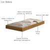 Cama Auxiliar Solteiro MDF 189X92 cm Mili Nature Decmade