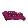 Cama Caminha Diva Pet Veludo Strass Marsala Dvinn