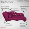 Cama Caminha Diva Pet Veludo Strass Marsala Dvinn