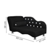 Cama Caminha Diva Pet Veludo Strass Preto Dvinn