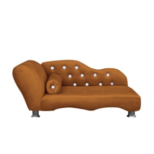 Cama Caminha Diva Pet Veludo Strass Terracota Dvinn Cama Caminha Diva Pet Veludo Strass Terracota Dvinn