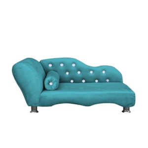 Cama Caminha Diva Pet Veludo Strass Turquesa Dvinn Cama Caminha Diva Pet Veludo Strass Turquesa Dvinn