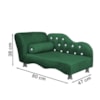 Cama Caminha Diva  Pet Veludo Strass Verde Dvinn