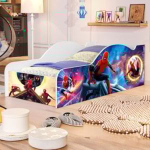 Cama Carro Juvenil MDF 158X73 cm 1154 Aranha Decmade