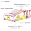 Cama Carro Juvenil MDF 158X73 cm 1154 Princesas Decmade
