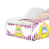 Cama Carro Juvenil MDF 158X73 cm 1154 Princesas Decmade