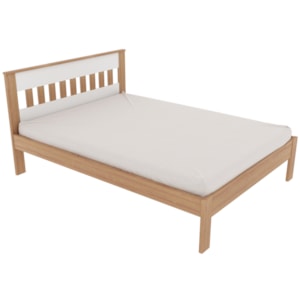 Cama Casal CM8007 Amendoa Branco Tecno Mobili Cama Casal CM8007 Amendoa Branco Tecno Mobili