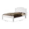 Cama Casal Flex MDF 195X144 cm Iris Branco Decmade