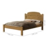 Cama Casal Flex MDF 195X144 cm Iris Nature Decmade