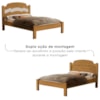 Cama Casal Flex MDF 195X144 cm Iris Nature Decmade