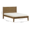 Cama Casal Madeira Maciça 149 cm 2808 Freijo Milani Store