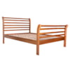 Cama Casal Madeira Macica Gonda 146 cm Peseira Alta Mogno Mell NATH