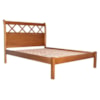 Cama Casal Madeira Macica Grando 149 cm Trelica Mogno Mell NATH